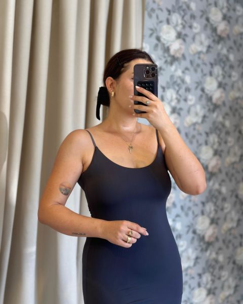 İP ASKILI BODYCON ELBİSE