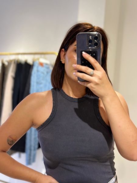ESKİTMELİ ANTRASİT HALTER YAKA ATLET